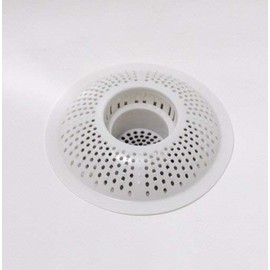 Evri Hair Stopper Shower Filter Bath Tub Drain Protector Sink Bathroom White Silicone