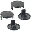 JAMHER Pack of 4 Lawn Trimmer Spool Cap, Cordless Lawnmower