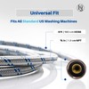 K&J Premium 6ft Washing Machine Hoses Burst Proof 2 Pack