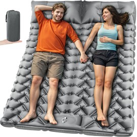 Oramoose Camping Sleeping Pad, Ultralight Camping Mat with Pillow Built-in Foot Pump, Inflatable Sleeping Pads Compact for Travel, Camping Backpacking Hiking Tent Car Camp Gear