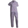 Slenderella Ladies Tartan Pyjamas Lightweight Button Down Top & Trouser