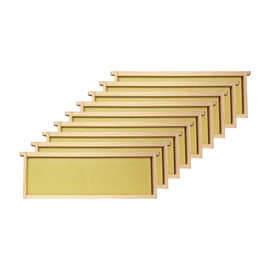 Mann Lake Premium Beekeeping Frames, Fully Assembled, Deep Rite-Cell Hive Frames, Beeswax Coating, Universal Fit, BPA & BPS Free, 6 1/4 Inches, Natural, 10-Pack