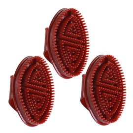 Baluue 3PCS Bath Skin Brush Multifunctional Hair Massage Brush for Exfoliating and Deep Cleaning Portable Design for Scalp Care Washing