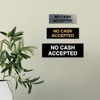 Basic No Cash Accepted Sign (Black) - Medium