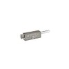 Emtek Patio Door Bolts Either Keyed or Non-keyed 4 Finish Options (Keyed, Silver)
