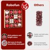 Robofun 42-Piece Christmas Baubles Set, Robust and Safe Christmas Tree
