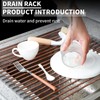 blueden 15.74" x 17"Large Roll Up Dish Drying Rack Over
