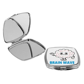 Sam Sandor - Brain Wave - Square Compact Mirror Personal Mirror