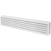 18x4'' Inch Bathroom Door Air Vent Grille Two Sided White