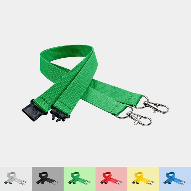 linie zwo ®, Pack of 10 lanyards 20 mm, 2x