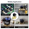 BACOENG Brass Electric Solenoid Valve 1/2" AC110V (NPT, Normally Closed)