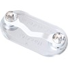 ReadeREST Magnetic Eyeglass Holder, White with Clear Crystals