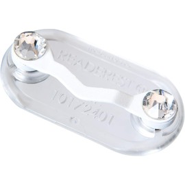 ReadeREST Magnetic Eyeglass Holder, White with Clear Crystals