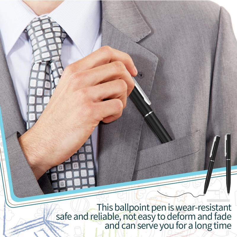Teling 36 Pcs Small Ballpoint Pen Mini Pens Bulk 4