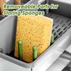 Ewaiira Stainless Steel Sink Caddy, Sponge Holder for Kitchen Sink