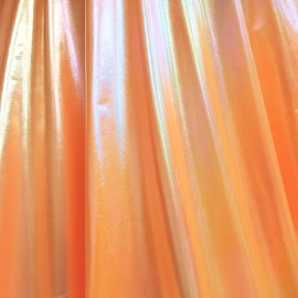 Hologram Solid Fabric by The Yard Shiny Fashion Crafts & Decoration 56" Wide Orange 1yard