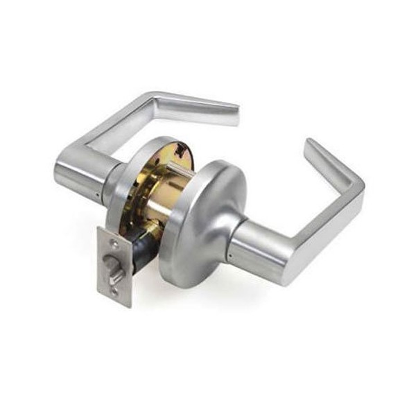 Tell Manufacturing CL100014 Brushed Chrome Passage Lever