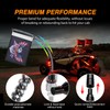 Nilight 2PCS 2FT RGB LED Whip Light with Extra Stop