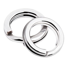 9Tong Stainless Steel Split Rings High Strength Saltwater Fishing Rings Kit Fishing Lure Connection Swivel Split Rings Freshwater Loop 50pcs 401lbs