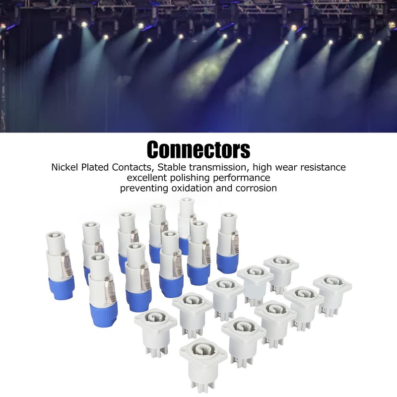 Goshyda 3 Pin AC PowerCon Male and Female Plug and