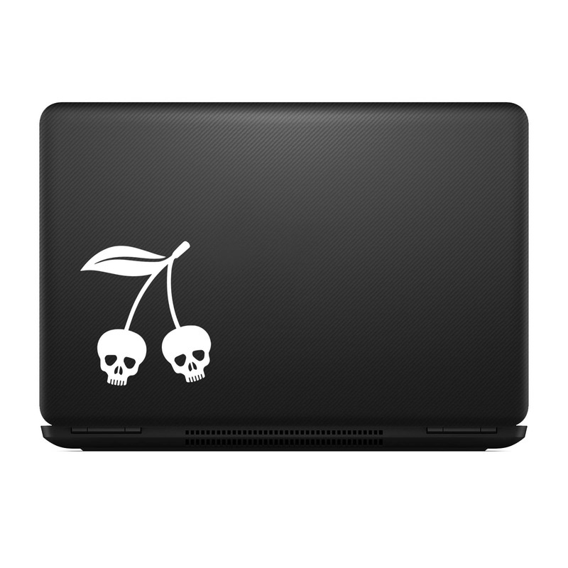 Bargain Max Decals Skull Cherries Sticker Decal Notebook Car Laptop
