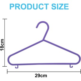 40pcs Colourful Kids Hangers - Durable and Adjustable Plastic Clothes Hangers for Toddlers and Children - Non-Slip and Space-Saving Design - Perfect for Organizing Kids' Clothing