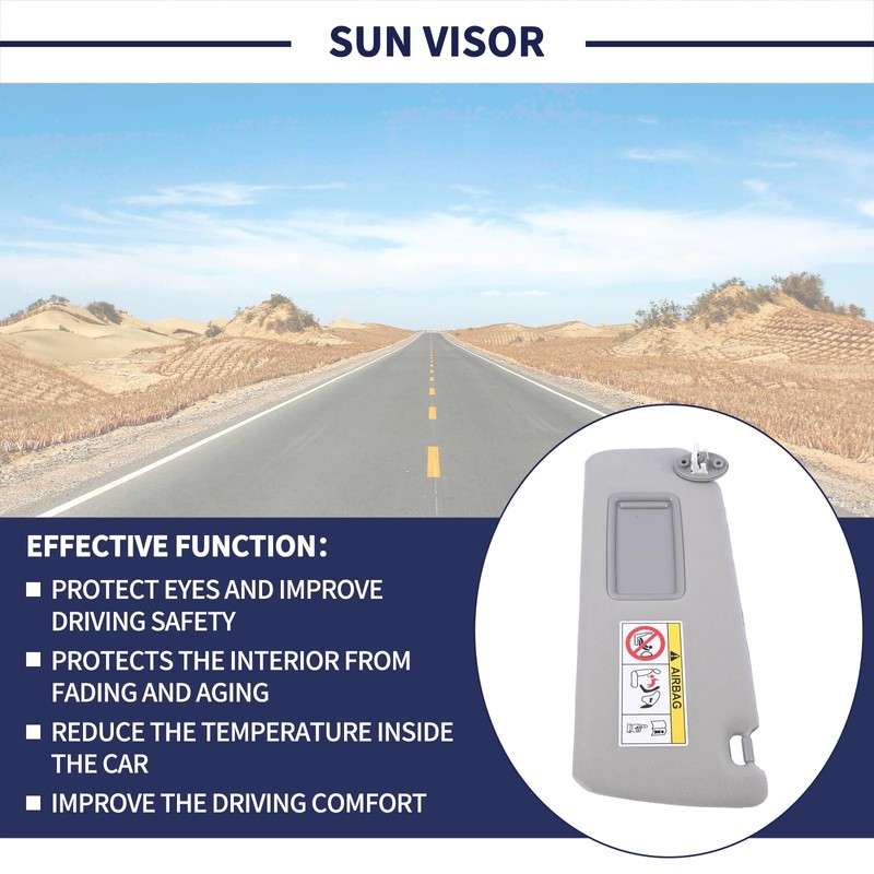 Magimaker Driver Side Sun Visor Fit for Lexus GX460 2010-2023