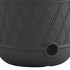 Suncast Lattice Hose Pot for Outdoor Garden Storage, Peppercorn -