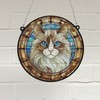 Image Industry Cat Ragdoll Stained Glass Effect Suncatcher - Garden