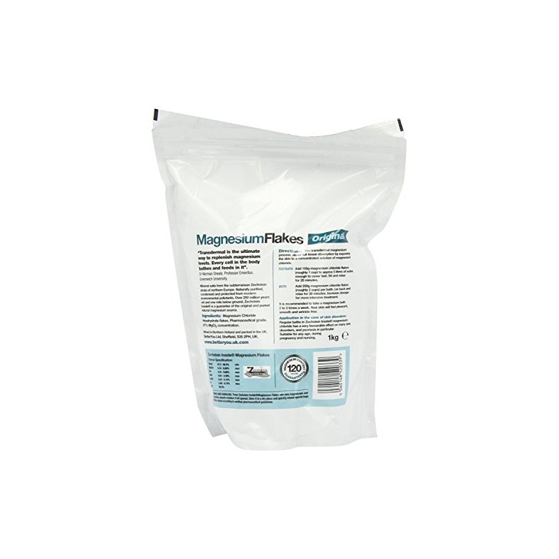 Magnesium Flakes (1000g) - x 3 Pack Savers Deal