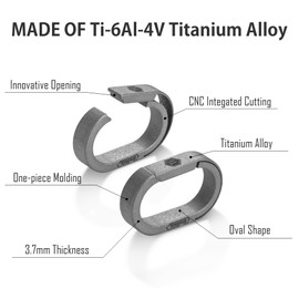 KeyUnity KA30SW Mini Split Key Ring Quick Release Key Organizer Titanium Carabiner Keychain Insert for Connecting Home Car Keys