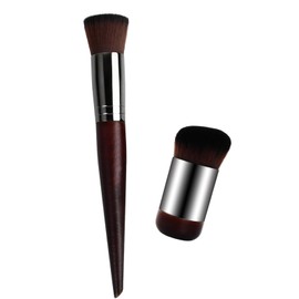 2 Stück Foundation Pinsel, Dichte Synthetische Premium Pinselhaare Kabuki Makeup-Pinsel, Ergonomischer Griff Kosmetikpinsel Ideal für Cremige, Pudrige oder Flüssige Foundation