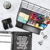 OFFICE ALMIGHTY Black Desk Organizer for Men: Exclusive Large 7
