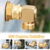 UNWAVER Garden Hose Swivel elbow Connector 90 Degree Solid Brass