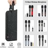 TXEsign Dual Wireless Microphone Case Portable Storage Bag, Travel Carrying