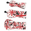 3Pcs Golf Club Head Cover Oxford Cloth British Flag Golf