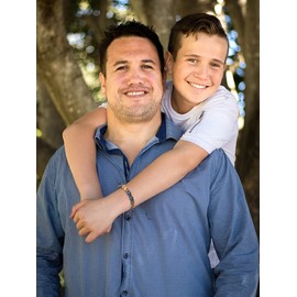 To My Son Bracelet from Mom Jewelry Gifts for Son Black Matte Beaded Bracelets for Son Healing Tiger Eye Beads Bracelet for Son Birthday Gradustion Christmas Gifts (To My Son Beaded Bracelet)