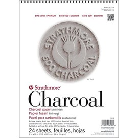 Strathmore (560-2 500 Series Charcoal Pad, 12"x18", 24 Sheets