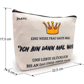 Cosmetic Bag Farewell Gift - 22 x 17 x 5 cm Large | Funny Toiletry Bag Gift for Work Colleague Farewell | Farewell Gift for Colleagues and Friends, Then go away