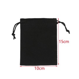 Gotetiso Pack of 30 Velvet Pouches Black Soft Velvet Bag Portable Velvet Bag Small with Drawstring Velvet Bag Gift Bag Wedding Bag Party Gift Bag Storage Bag