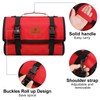 Wessleco Tool Roll, Wrench Roll Up Pouch Canvas Tool Roll