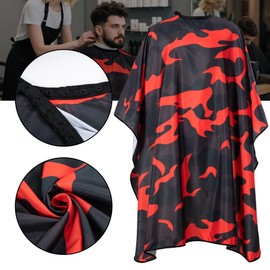 Hair Cutting Kit - Black Hair Cutting Barber Cape Professional Nylon Waterproof Chemical Salon Color Cape for hair stylist, 62" x 54"