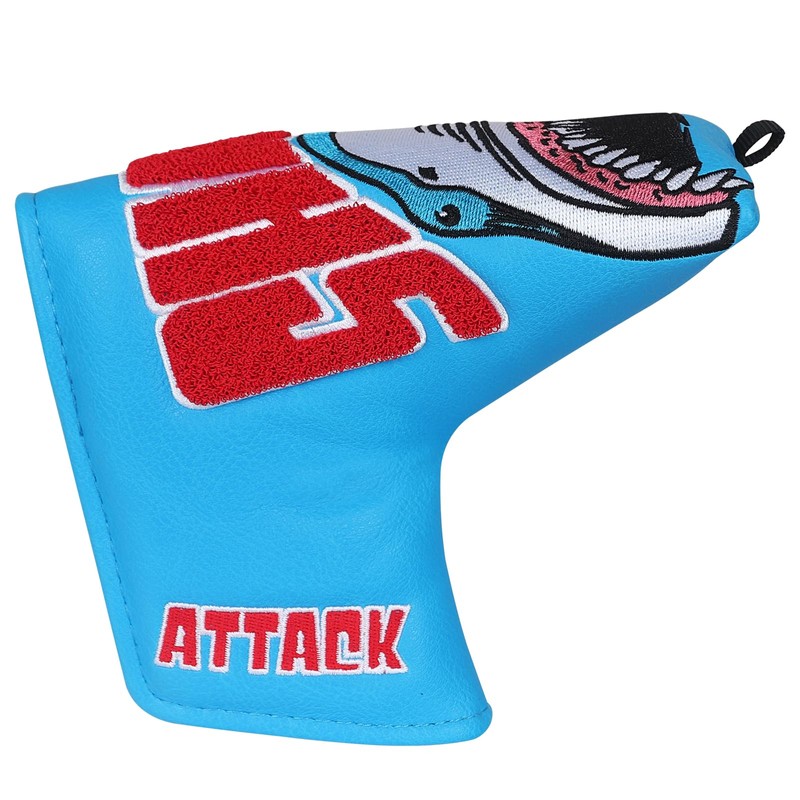 Golf Putter Blade Club Head Cover Pingtype Magnetic Blue PU