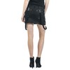 Gothicana by EMP Ladies Black Short Skirt with Buckles, black