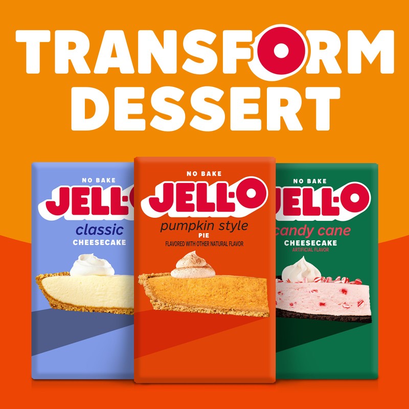 Jell-O No Bake Pumpkin Style Pie Dessert Kit (9.2 oz