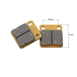 PRO BAT ATV Rear Brake Pad Rear Disc Brake Pads Shoes for 50cc-250cc ATVs Quad Bikes 4 Wheelers Dune Buggies Go Karts O Carts Dirt Bikes Pit Bikes Off Roads Motorbikes TaoTao Roketa Sunl, Golden