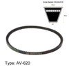 sourcing map Gear Rack V-Belt 620 mm Inner Belt 10