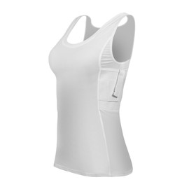 ConcealmentClothes Women’s Compression Undercover- Concealed Carry Holster Tank Top Shirt - White - X-Large