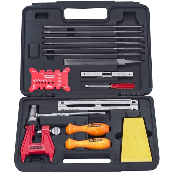 Oregon Chainsaw Chain Sharpening Kit with Hard Case - Contains