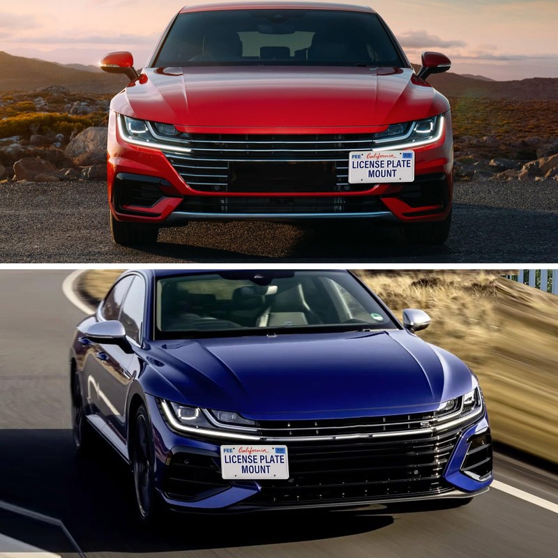 No Drill Front License Plate Bracket Mount Kit Compatible with